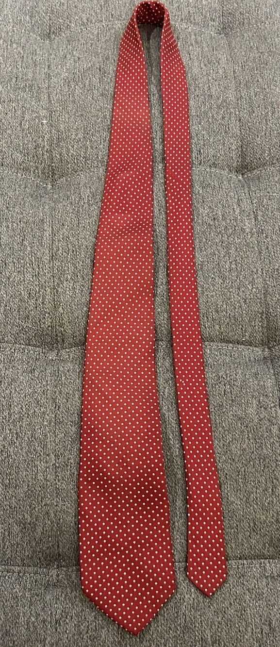 Rooster Red/White Polka Dot Necktie
